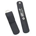 6Pcs Portable Stainless Steel Ear Scoop Set W/ Lether Bag