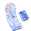 10 Compartments Travel Pill Box