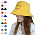 Full Color Custom Cotton Bucket Hats Sun Caps