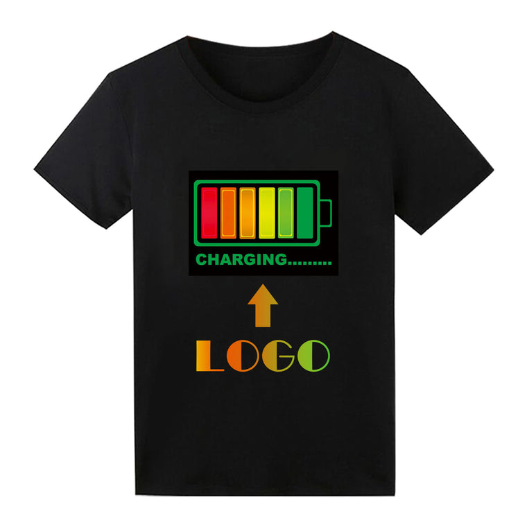 Custom Led Shirt Sound Activated Light Up Rave Shirts