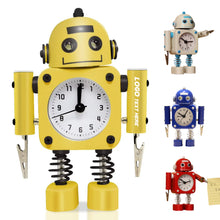Stainless Steel Robot Alarm Clock