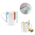 11 Oz. Hand-Painted Ceramic Mugs Set