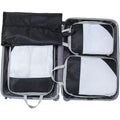 Nylon 4 Set Compression Packing Cube Luggage Organizer Bag