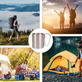 10oz Double-Walled Stainless Steel Carabiner Water Bottle