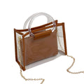Clear Crossbody Bag with Removable Tote Bag