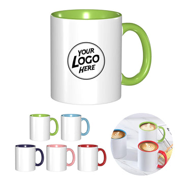 11 Fl Oz Minimalist Coated Ceramic Creative Mug
