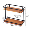 Bamboo And Wood Double Square Frame