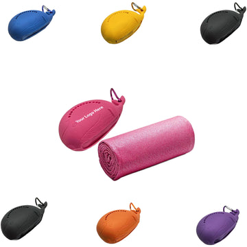Whale Silicone Case Quick-Dry Towel