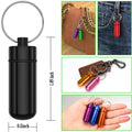 Waterproof Aluminum Keychain Pill Organizer