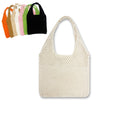 Chic Retro Crochet Beach Bag - Handwoven