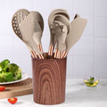 12 Pieces Wood Grain Silicone Cookware