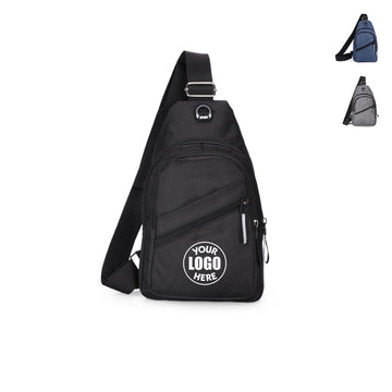 Travel Shoulder Crossbody Sling Backpack Earphone Hole