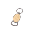 Wooden Bottle Opener W/Keychain