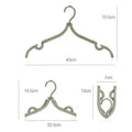 10 Pcs Foldable Plastic Hangers W/1 Pcs Storage Cosmetic Bag