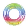 Sequined Rubber Inflatable Beach Pool Swim Ring With Handle