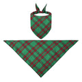 Polyester Checked Pet Bandana - Bib