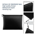 Waterproof And Fireproof Document Money Safe Bag