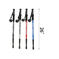 Hiking Foldable Aluminum Alloy Straight Alpenstock 53"L