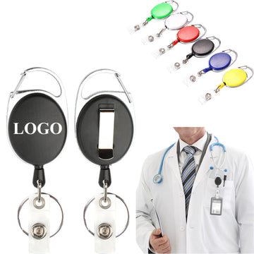 Back Clip Oval Easy Stretch Device Keychain Buckle