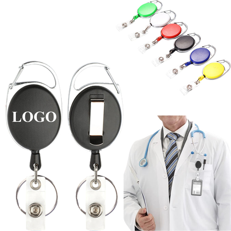 Back Clip Oval Easy Stretch Device Keychain Buckle