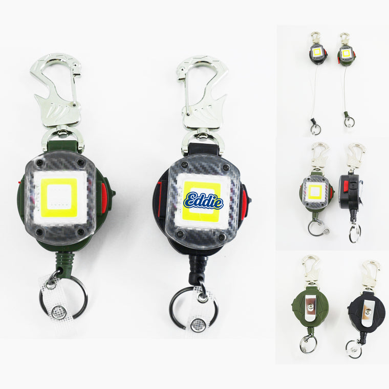 Rechargeable LED Retractable Badge Reel Light