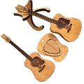 Wooden Acoustic Guitar Pick Box With Stand