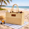 Straw Beach Tote Bag