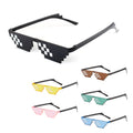 Narrow Pixel Multi-Color Sunglasses