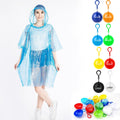 Travel Disposable Rain Poncho With Ball Case And Clip