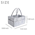 Foldable Baby Diaper Caddy Portable Nappy Organiser