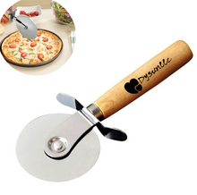 Pizza Cutter With Bamboo Handle