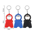 4 In 1 Keychain Bottle Opener Flashlight 3 Ft Measure Tape