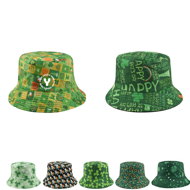 St. Patrick's Day Flat Top Bucket Hat