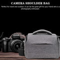 Portable Gray Camera Bag Handheld Shoulder Carry Case