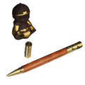 Wooden Pen With Incense Burner And Monkey Sculpture