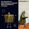 Emergency Poncho and Mylar Blanket Liner