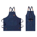 Cotton Canvas Cross Back Adjustable Apron