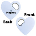 Custom Magnetic Heart Shape Bottle Opener Wedding Favor