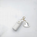 Lipstick Holder Keychain With Mirror