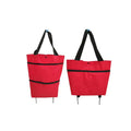 Foldable Expandable Shopping Bag W/Wheels