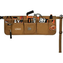 Adjustable 13-Pocket Waxed Canvas Tool Apron Waist Tool Belt