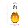 14 OZ Light Bulb Shaped Glass Bottle