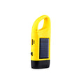 Solar-Powered Hand-Cranked And Rechargeable Flashlight