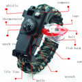 Survival Paracord Bracelet With Light