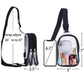 Mini Clear Sling Bag Clear Fanny Pack Chest Bag