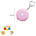 Push Button Retractable Tape Measure Key Chains