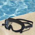 Large Frame Swimming Goggles With Earplugs