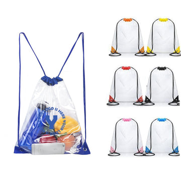 Clear Drawstring Bags