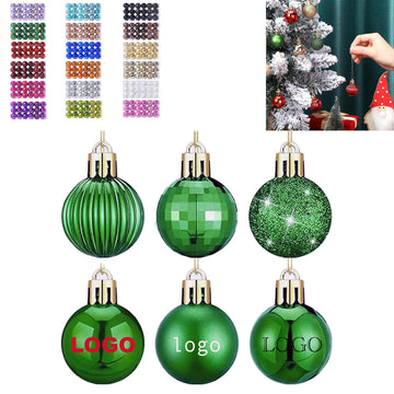 Christmas Tree Decorations 6 Styles Small Shatterproof Balls