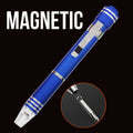 6-In-1 Magnetic Metal Screwdriver Tool Pen With Led Light